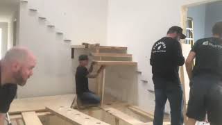 Steel/Wood Stair Assembly (time lapse)