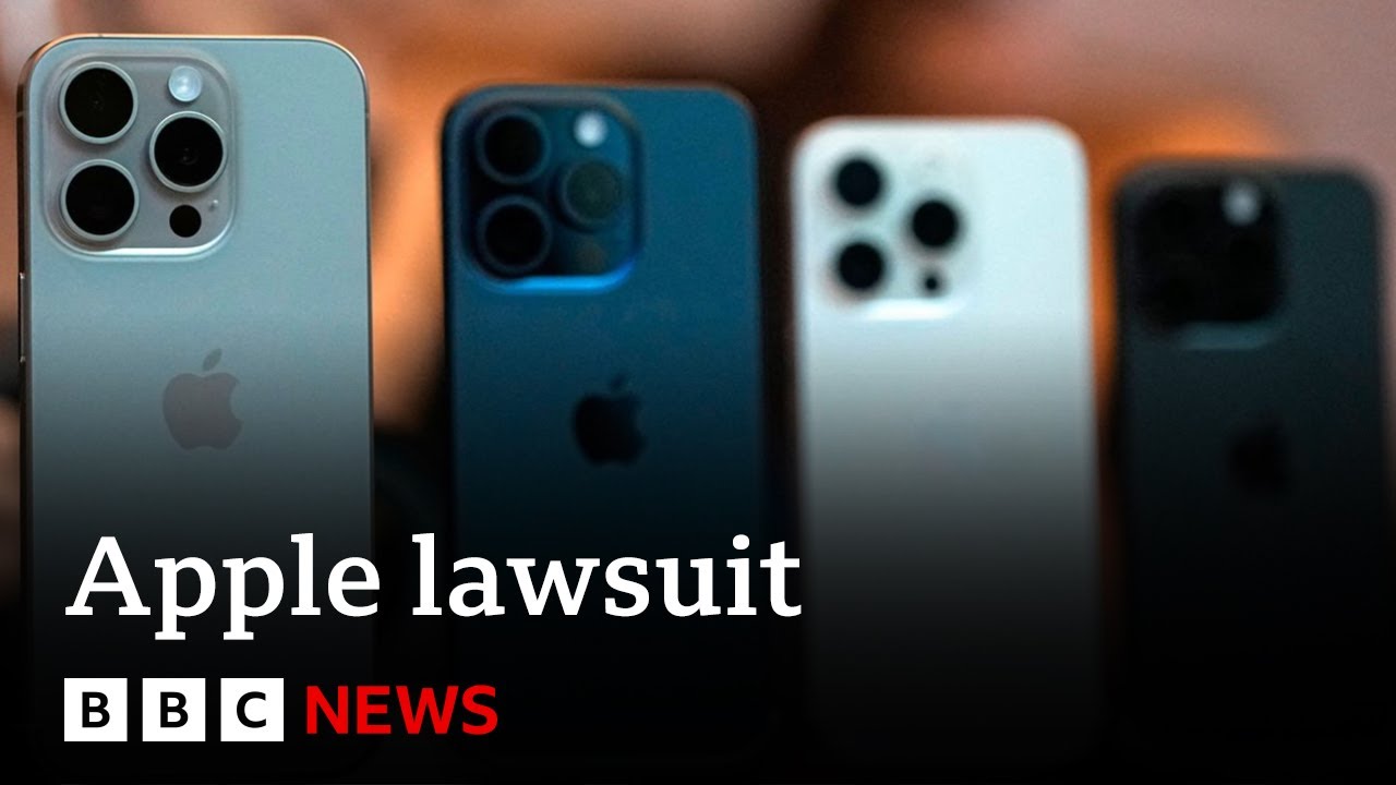 Apple shares fall as US lawsuit claims iPhone “monopoly” violates anti-trust rules | BBC News