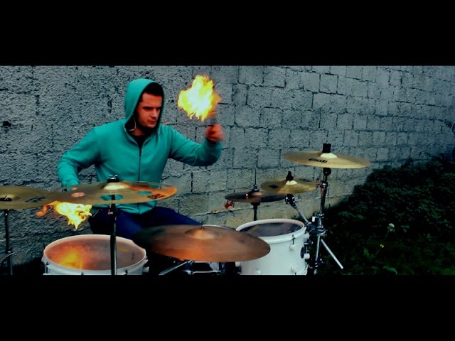 Twenty One Pilots - Heathens (SUICIDE SQUAD) (DRUM COVER WITH FIRE)