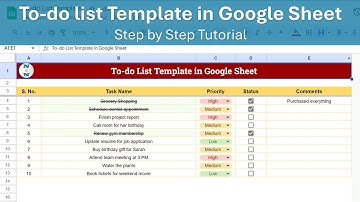 Best Google Sheet To-Do List You