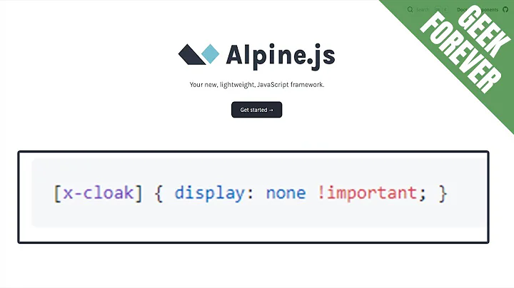 👨‍💻Fixing Animation Glitch in Alpine.js using X-Cloak