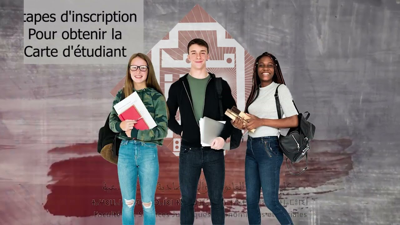 Etapes pour obtenir la carte d'étudiant.  مراحل الحصول على بطاقة الطالب كلية الحقوق وجدة