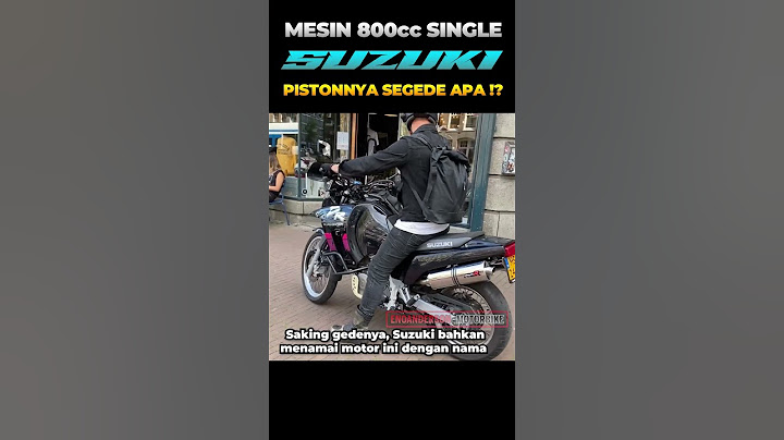 Kebayang GETARNYA Motor SUZUKI ini...