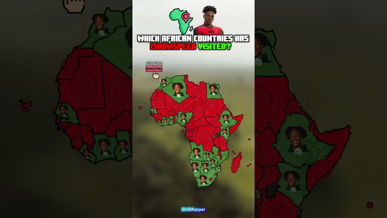 Был ли IShowSpeed в вашей стране?👨🏾‍🦱⚡️ 