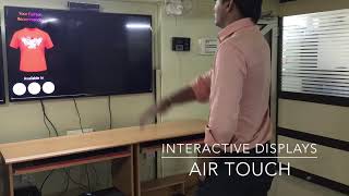 AirTOUCH Hand Movement & Gesture Driven Fashion / Apparel / Cloth Interactive Menu