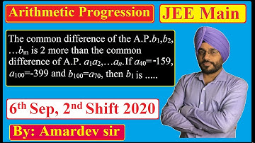 The common difference of the A.P. b1,b2,…bm is 2 more than the common difference of A.P. a1a2,…an..