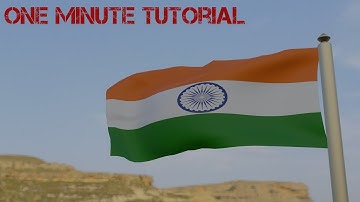 Make indian flag(Tiranga) in ONE minute | NS Blender | Neeraj Kumar | Blender |