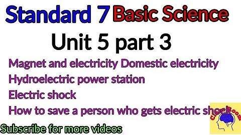 Standard 7 Basic Science unit 5 When current flows part 3 #classroomsaranya