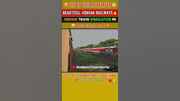 जन्नत हो तो ऐसी😍 - Diesel Locos Supremacy in Konkan Railways🔥🔥 #shorts #indianrailways #train #games