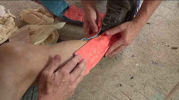 People take advantage of wilderness first aid training at `Bandages and Brews` event