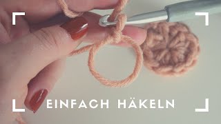 MAGISCHER RING | FADENRING GANZ EINFACH... #Häkeltip bzw  #Häkeltipp