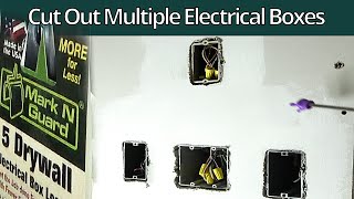 How to Cut Out Electric Boxes / Cut Out Tool Setup (Ryobi Rotozip) Drywall Electrical Box Locator