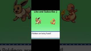 Eevee and Charmander fused/reversed #shorts #pokemoninfinitefusion #pokemon #romhack #fangame
