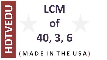 LCM in about 2 Minutes Least Common Multiple HDTVEDU 1838 Developmental Math