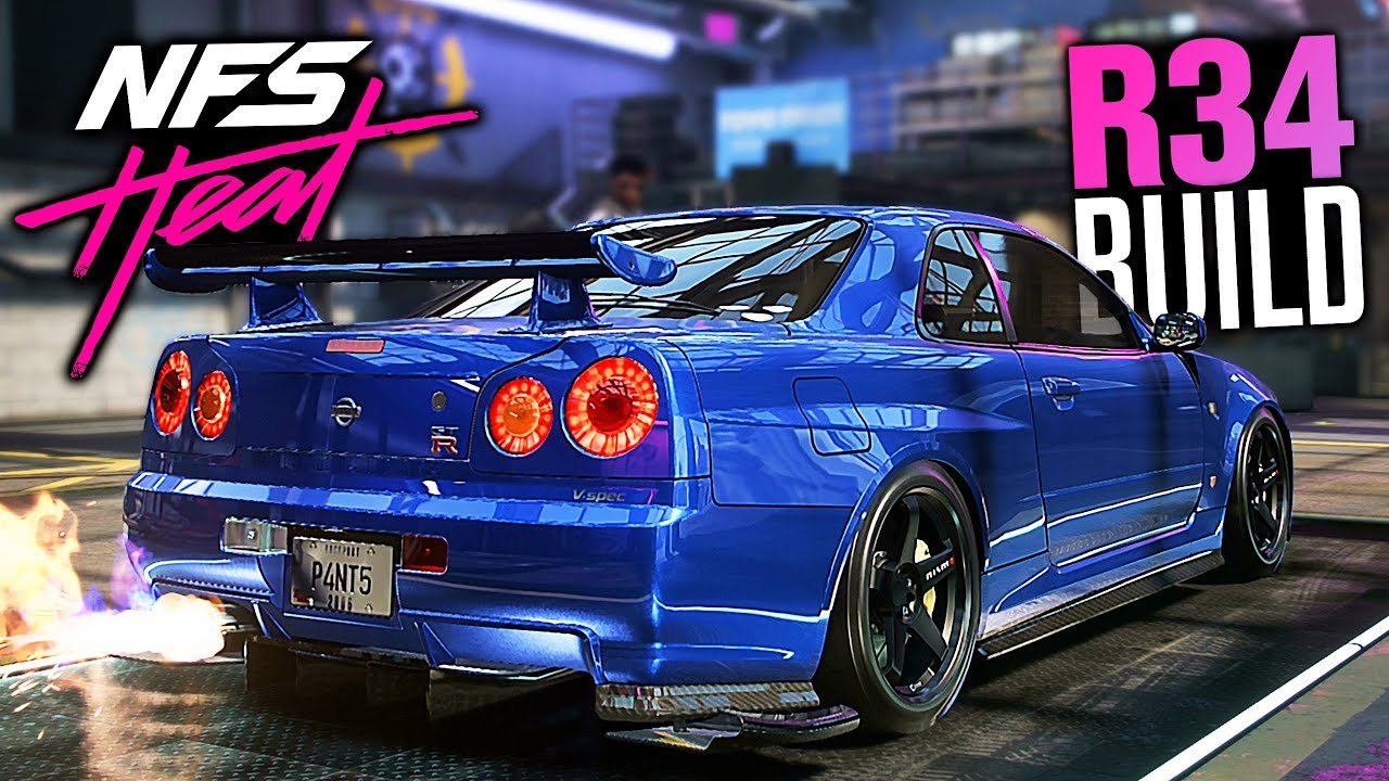 Need For Speed Heat Gameplay Nissan Skyline R34 Gt R Customization Youtube