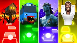 House Head Vs Tayo The Little Bus Vs Avatar Vs Skibidi Toilet - Tiles Hop Edm Rush