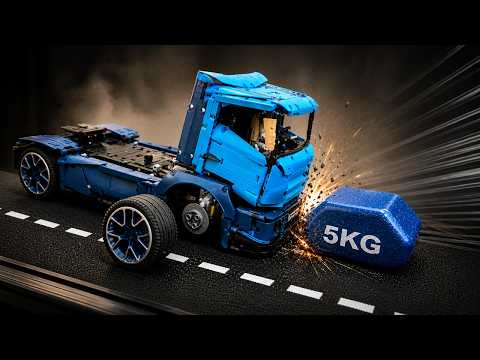 Truck VS Treadmill with OBSTACLES | Lego Technic CRASH Test