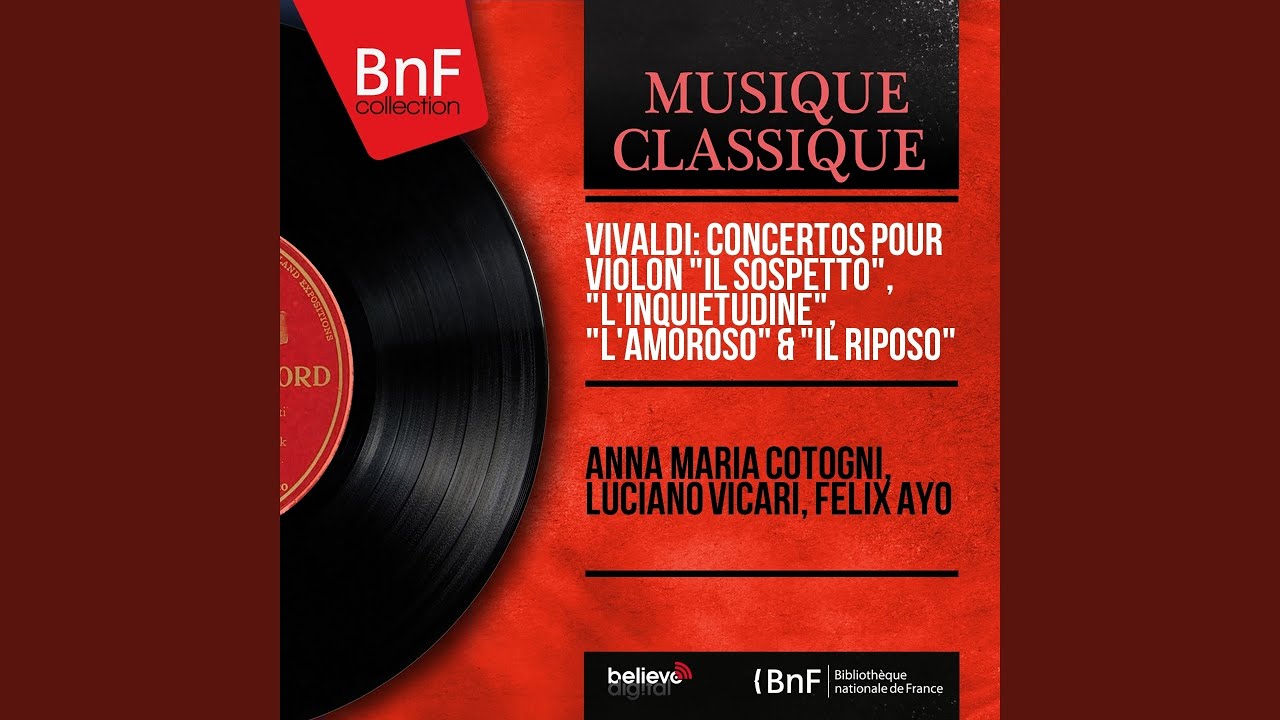 Violin Concerto in E Major, RV 270 "Il riposo, per il Santissimo Natale": I. Allegro