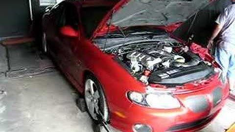 GTO on dyno - Kooks installed