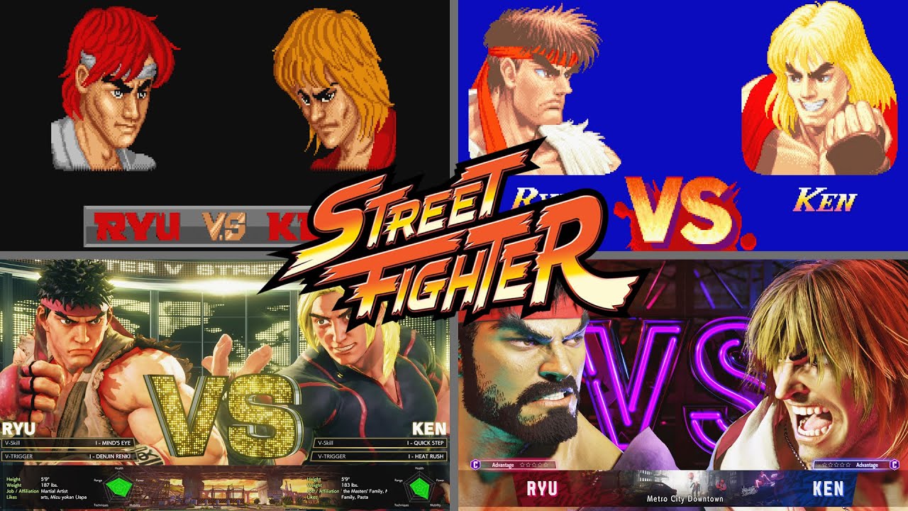 Over 35 Years of Ryu vs Ken