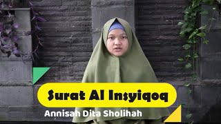 Bacaan Al Quran Surat Al Insyiqoq Irama Hijaz - Murottal Juz Amma Anak Perempuan