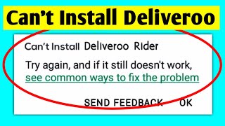 Deliveroo Rider App Download Problem Solve | Can't Install Deliveroo On Play Store & Ios screenshot 1