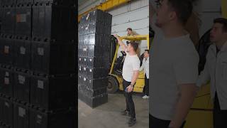 World’s Tallest Battery Tower Challenge 😱⚡ #shortsHook Line:“He stacked HOW man:#shorts #challenge