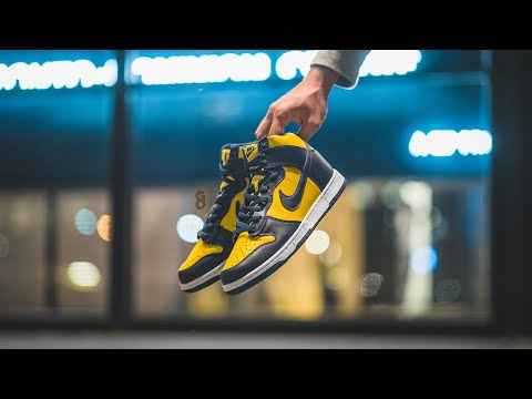 Nike Dunk High Sp Michigan Review On Feet Youtube