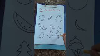 worksheets for 3 yr old Preschoolers #objets that can be eaten# make learning fun