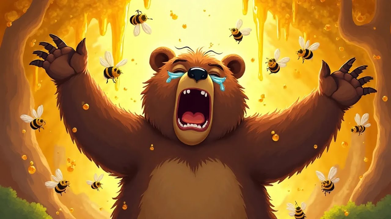 Bear Just Wanted Honey… But The Bees Had Other Plans! 😂