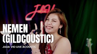 Video thumbnail of "Julia Vio Live Acoustic - NEMEN (GILDCOUSTIC) | Pas aku dolan jebul ketemu kowe neng dalan"