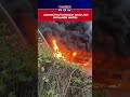 Massive Blaze Engulfs Connecticut Highway Following Fuel Tanker Crash| Prompts Closure #shorts