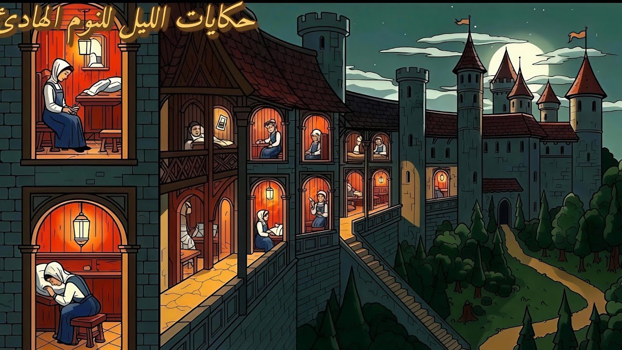 حكايات الليل للنوم الهادئ | نوم أهل القصور والأمراء وكيف كان يتم التجهيز لنومهم في العصور الوسطى 🌙🏰