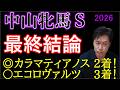 【中山牝馬S2026】ここは自信の本命馬がいます!ワイド4点公開!