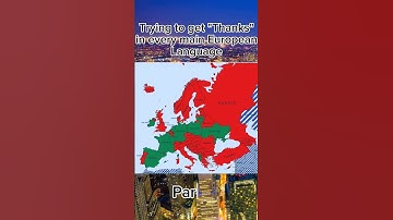 Trying to get "Thanks" in every main European language || Part 2 #shorts #interesting #europe