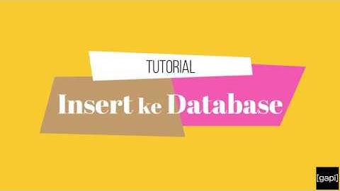 Pemrograman Desktop VB Visual Studio 2015 - Memasukan / Insert Data ke Database [BAHASA]
