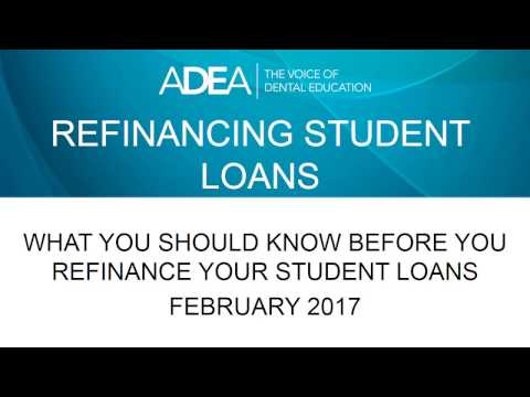 2017 ADEA Educational Debt Management Primer—Refinancing Student Loans (FeLiterature Essayture schoolsary 2017)