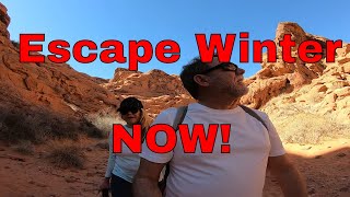 Escape Winter in the Mojave Desert.
