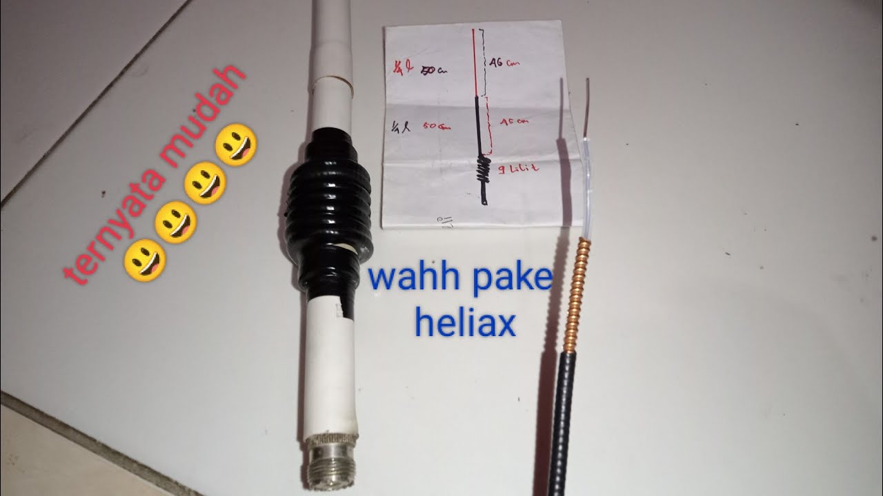 membuat antena flowerpot dari heliax (part1)