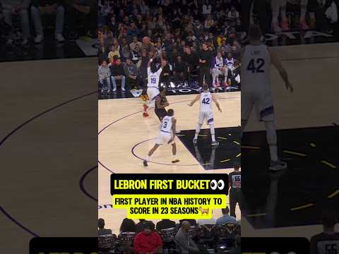 LeBron's FIRST BUCKET of year 23🐐