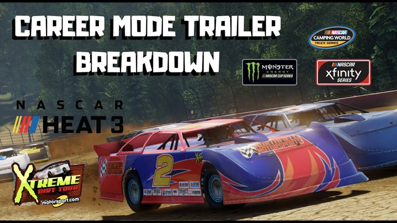 NASCAR Heat 3 Career Mode Breakdown | NASCAR Heat 3 NEWS nascar monster energy