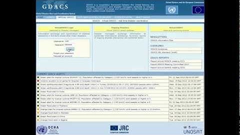 VirtualOSOCC use by relief teams in disasters