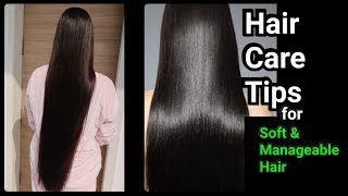 HAIR CARE TIPS for Soft & Manageable Hair at Home//DIY remedy for Heathy and long Hair screenshot 4