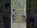 I Built a Geometric Treehouse in the Jungle #viral short #treehouse #built 🏡