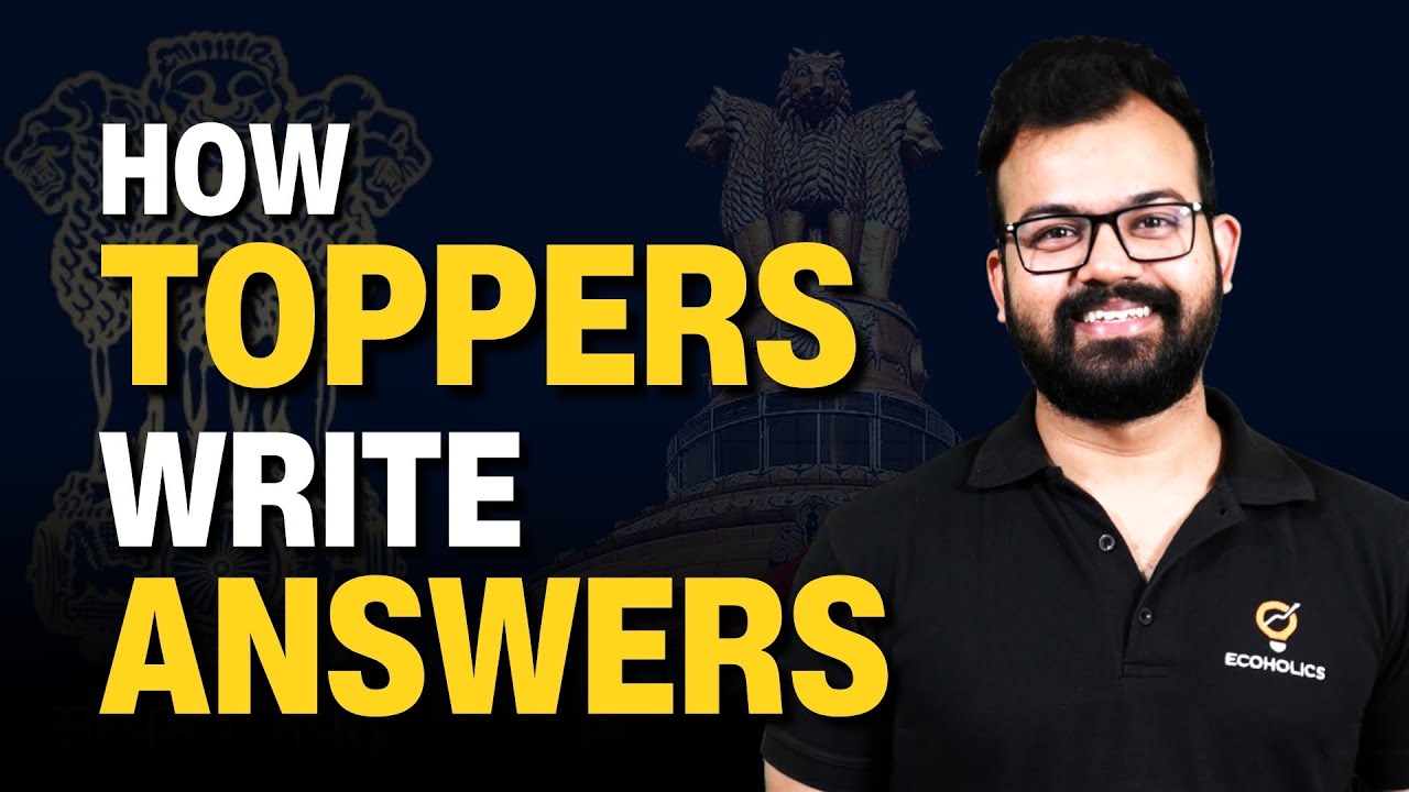 How to Write Answers | Basics Of Answer Writing | Sanat Sir | Ecoholics ...