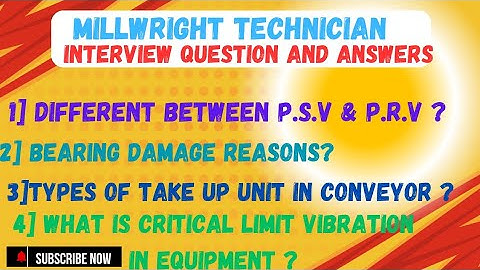 MILLWRIGHT Technician Interview Questions And Answers In Hindi Urdu| #millwright #tech #fitter #like