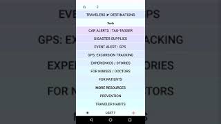 Disaster supplies - SafeTrip app