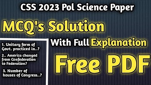 Political Science MCQ