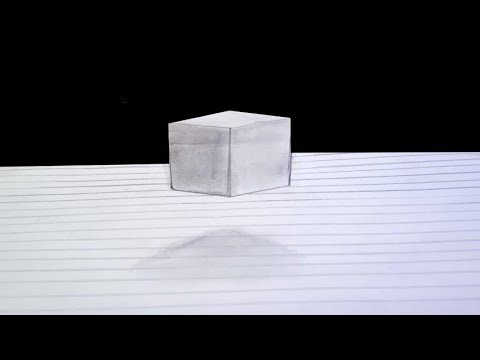 How to draw 3D Floating Cube || 3d Trick art on Art paper || 3d Cube on ...