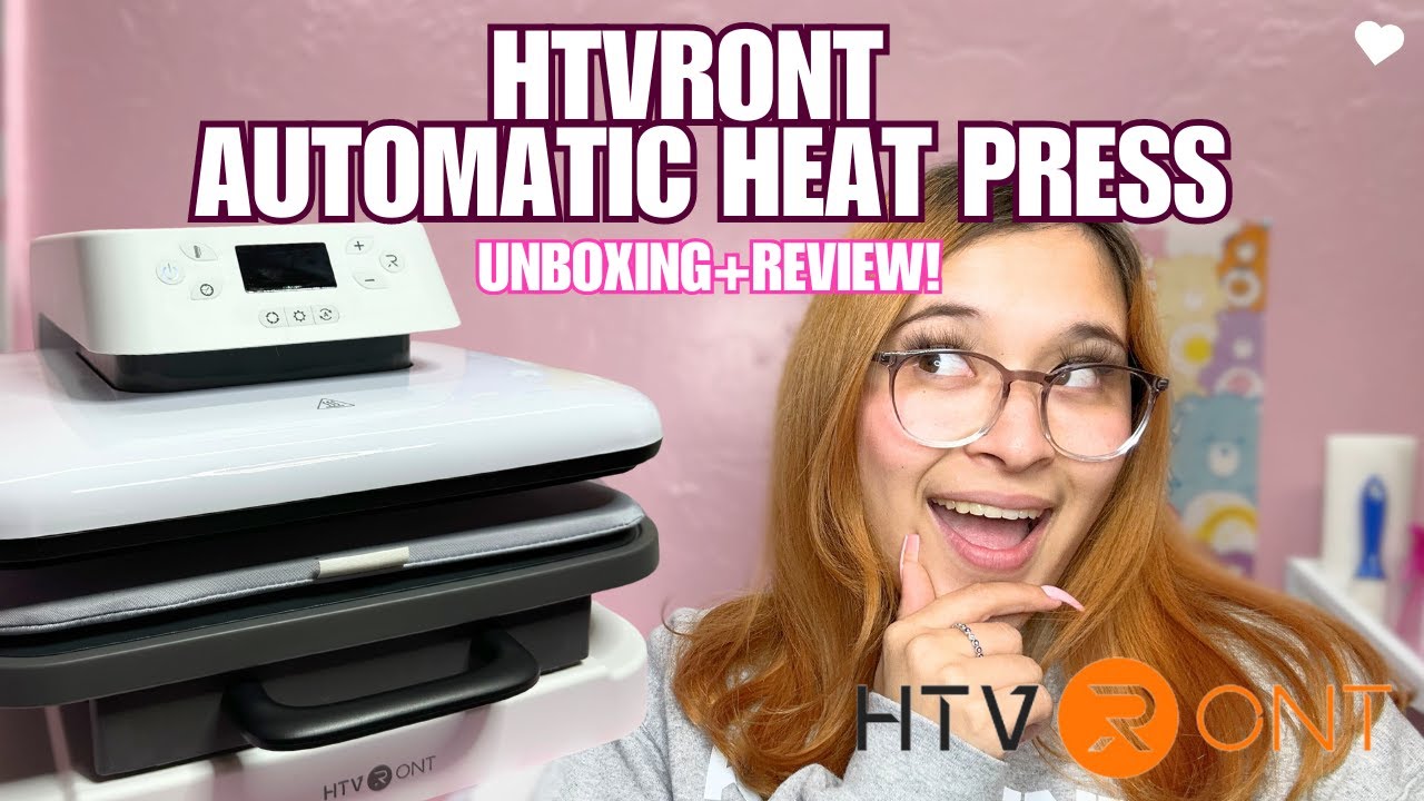 UNBOXING AND REVIEW OF THE HTVRONT AUTO HEAT PRESS 